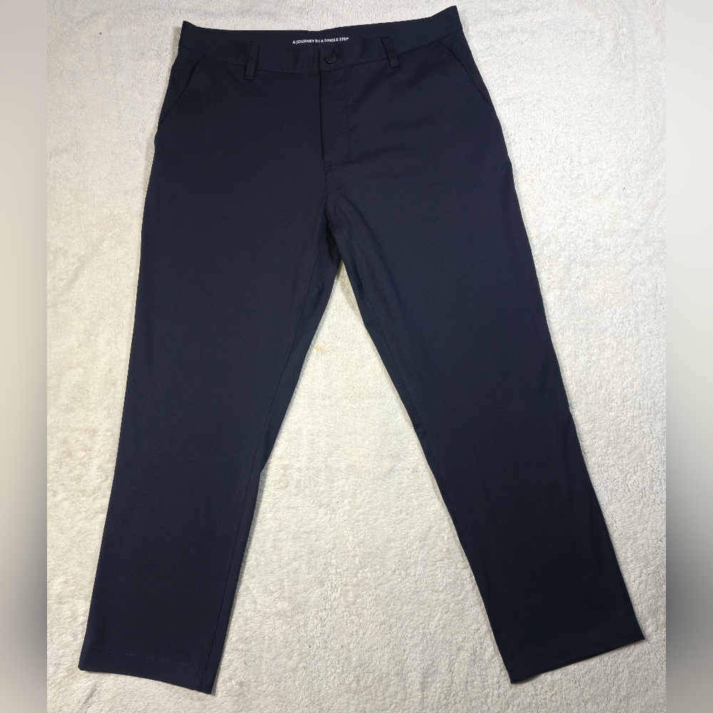 Rhone Men's Size 36 Commuter Pants Slim Leg Ankle Zip Black